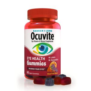 Ocuvite Eye Vitamin & Mineral Supplement, Eye Health Adult Gummies, Contains Lutein & Zeaxanthin, 60 Gummies"