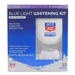 Rite Aid Blue Light Enamel Safe and Sensitivity free, Advanced and Fast Acting Whitening Kit"