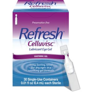 Refresh Celluvisc Lubricant Eye Gel Preservative-Free Tears, 0.4 ml, 30 Count"