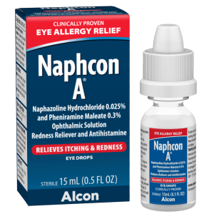 Naphcon A Antihistamine Eye Drops for Eye Allergy Relief, 15 Mi"