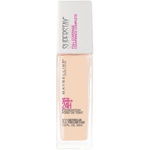 Maybelline Super Stay Full Coverage Liquid Foundation Makeup, Fair Porcelain, 1 fl. oz."