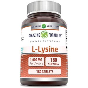 Amazing Nutrition Amazing Formulas, L-Lysine, 1,000 mg, 180 Tablets"