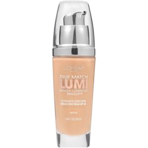 L'Oreal Paris True Match Lumi Liquid Foundation Makeup, N4 Buff Beige, 1 fl oz"