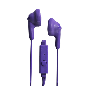 Magnavox MHP4820M-PL Gummy Earbuds with Microphone in Purple