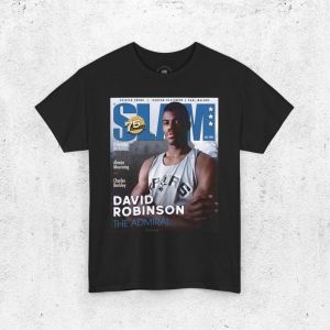 David Robinson Shirt, San Antonio Spurs Magazine Cover T-Shirt, Unisex 1972 USTEE Sports Tee, Vintage Retro Basketball , Gift For Men, Dad"