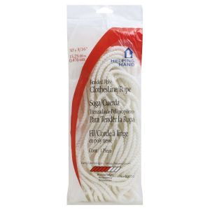 Helping Hand 50 Feet Braided Poly Clothesline/Rope, 1 rope"