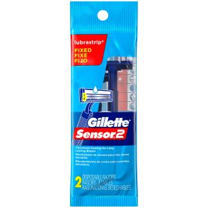 Gillette Sensor2 Men's Disposable Razors, 2 Count"