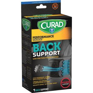 Curad, MIICUR22700D, Low Friction Pulley Back Support, 1 Each, Black"