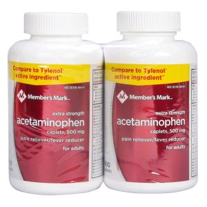 Member's Mark Extra Strength Acetaminophen Caplets, 500 mg (600 Count, 2 Pack)"