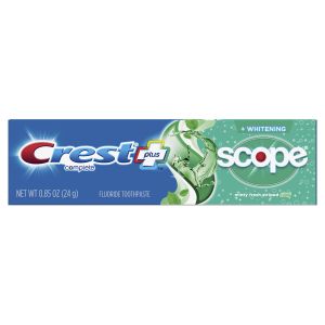 Crest + Scope Complete Whitening Toothpaste, Minty Fresh, .85 oz"