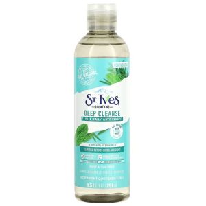 St. Ives, Solutions, Deep Cleanse, 3-In-1 Daily Astringent, Mint & Tea Tree, 8.5 fl oz (251 ml)"