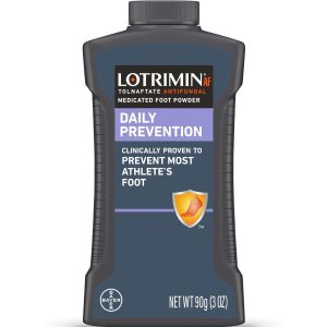 Lotrimin Athlete's Foot Daily Prevention Medicated Foot Powder, 3 oz"