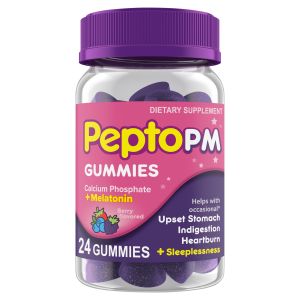 Pepto PM Gummies, Occasional Upset Stomach and Sleep, 24 Ct"