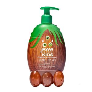 Raw Sugar Kids 2-in-1 Shampoo + Conditioner, Coconut + Aloe Vera, 12 fl oz"