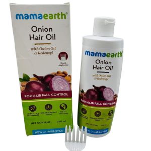 Mamaearth Onion Hair Oil for Hair Regrowth & Hair Fall Control, 250ml"