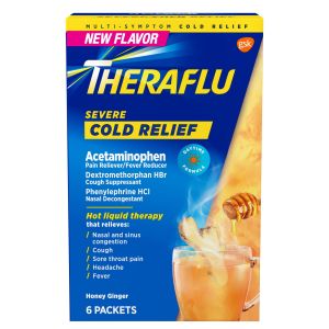 Theraflu Severe Cold Relief, Honey Ginger, 6ct"