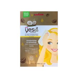 Yes To Coconut Ultra Hydrating Moisturizing and Refreshing Dry Shampoo Wipe for Blondes, 1 Single Use Wipe"