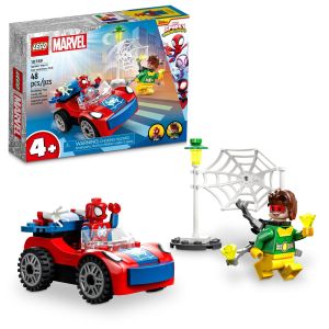 LEGO Marvel Spider-Man's Car and Doc Ock Set 10789, Spidey and His Amazing Friends Buildable Toy for Kids 4 Plus Years Old with Glow in the Dark Pieces"