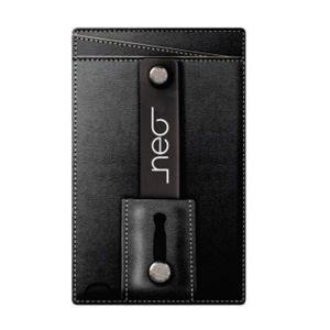 Quest NW18-BK Neo Slim Grip Phone Wallet Holder with Kickstand for Smartphones, Black (New Open Box)"