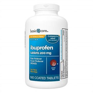 basic care ibuprofen tablets, 500 count"