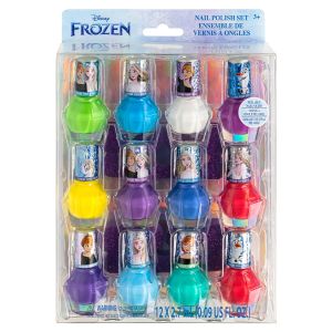 Disney Frozen Kids Nail Polish Set for Girls, Non-Toxic, Water-Base, Peelable, Safe for Kids 3+"