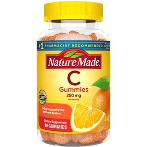 Nature Made Vitamin C Gummies - Tangerine 250 mg 80 Gummies