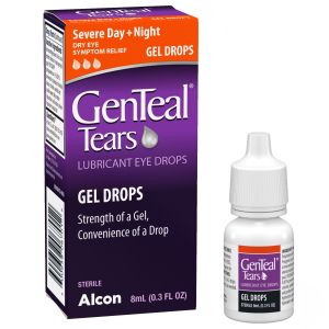 GenTeal Tears Severe Day + Night Gel Lubricant Eye Drops, 0.3 fl oz"