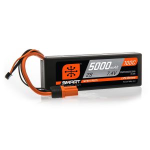 Spektrum 7.4V 5000mAh 2S 100C Fits Smart Hardcase LiPo Battery IC5