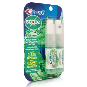 Crest Scope Long Lasting Mint Breath Mist, 0.24 fl oz, 2 ct"