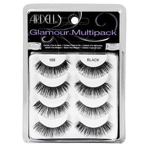 Ardell Eyelashes ~ Glamour Multipack, 4 Pairs, 105, Black"