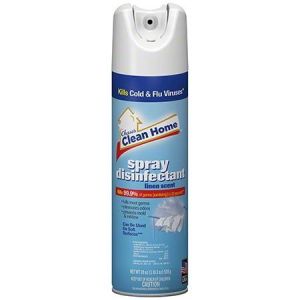 Clean Home Spray Disinfectant, Citrus Scent, 19 oz Aerosol, Case of 12"