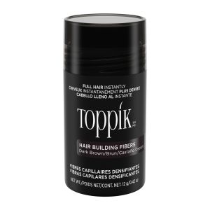 Toppik Hair Building Fibers, Dark Brown Hair Fibers, Hair Thickener for Thinning Hair, Hair Care to Create the Appearance of Thicker Hair, 0.42 oz Bottle"