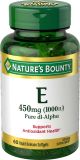 Nature’s Bounty Vitamin E 1000 IU Softgels for Heart Health Support, 60 Count