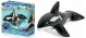 Bestway Jumbo Whale Black and White Ride-on Pool Float, Children 3+ Years