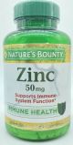 Nature's Bounty Zinc 50mg, Immune Support  Antioxidant Supplement, Promotes Skin Health 250 Caplets