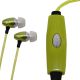 3.5mm Light-Up Stereo Earbuds with Mic, Tangle Free Cord. Flashing Lights Reacts to The Sound of The Beat, Green