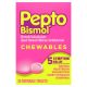 Pepto Bismol Chewable Tablets Upset Stomach & Diarrhea Relief, over-The-Counter Medicine, Orig 30 Ct