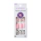 imPRESS Press-On Nails, No Glue Needed, Pink & White, Short, Square, 33 Ct.