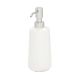 iDesign Eco Vanity Ceramic Refillable Tall Soap Dispenser, Coconut White