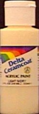 Delta Creative Ceramcoat Acrylic Paint in Assorted Colors (2 oz), 2503, Bright Red