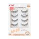 KISS My Lash But Better Fake Eyelashes Multipack, ‘So Real’, Black, 4 Pairs