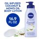 NIVEA Oil Infused Body Lotion, Coconut and Monoi Oil, 16.9 Fl Oz Bottle