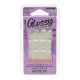 L.A. COLORS Glossy Nails, Nude Glitter White Tip, 25 Pieces