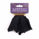 Donna Super Soft Ponytail Holder, Small 2 Psc, Premium Collection Black, pack of 2