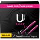 U by Kotex Click Compact Tampons, Regular, Unscented, 16 Count