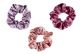 Scunci Original Scrunchies in Velvet Texture in Warm Winter Color Fashion Palette, 3ct