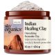 Sky Organics Indian Healing Clay with Detoxifying Bentonite Clay for Face, Helps Remove Impurities, Suitable for Oily or Blemish-Prone Skin, 100% Pure, Vegan & Cruelty-Free Skin Care, 16 Oz.