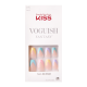 KISS Voguish Fantasy Fake Nails, Purple, Medium Coffin, 'Disco Ball', 28 Ct.