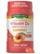 Vitamin D3 Gummies | 5000 IU | 60 Count | Vegetarian, Non-GMO & Gluten Free Supplement | Natural Peach Flavor | by Nature's Truth