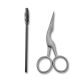 Japonesque Stainless Steel Brow Scissors and Spoolie Eyebrow Kit, 2-Piece